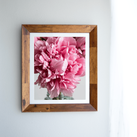 Pink Peonies in a Blue Ball Jar