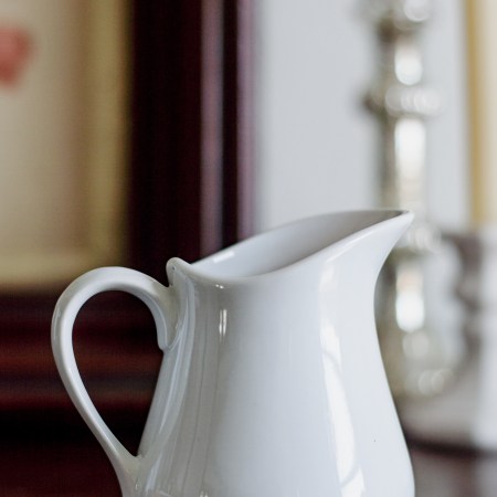 Small White Sur La Table Cream Pitcher