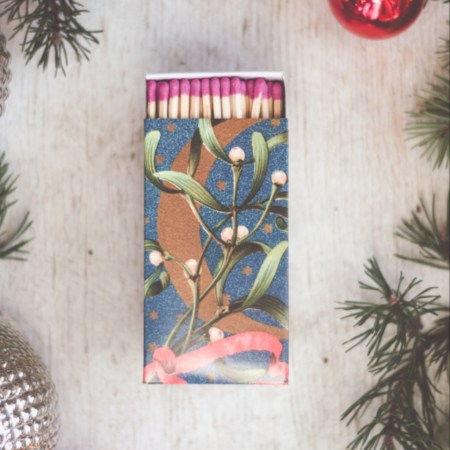 Retro Mistletoe Matchbox [4 inch]