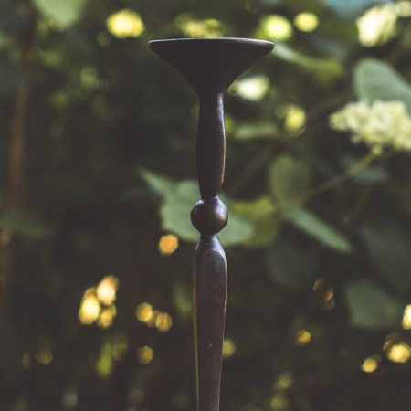 Tall Bronze Candlestick