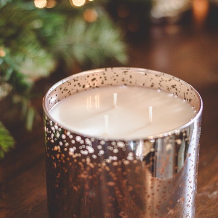 Merry Little Christmas | 3 Wick Mercury Glass