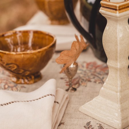 Stoneware Candleholders