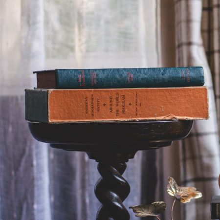 Vintage Book Stack | Green & Copper